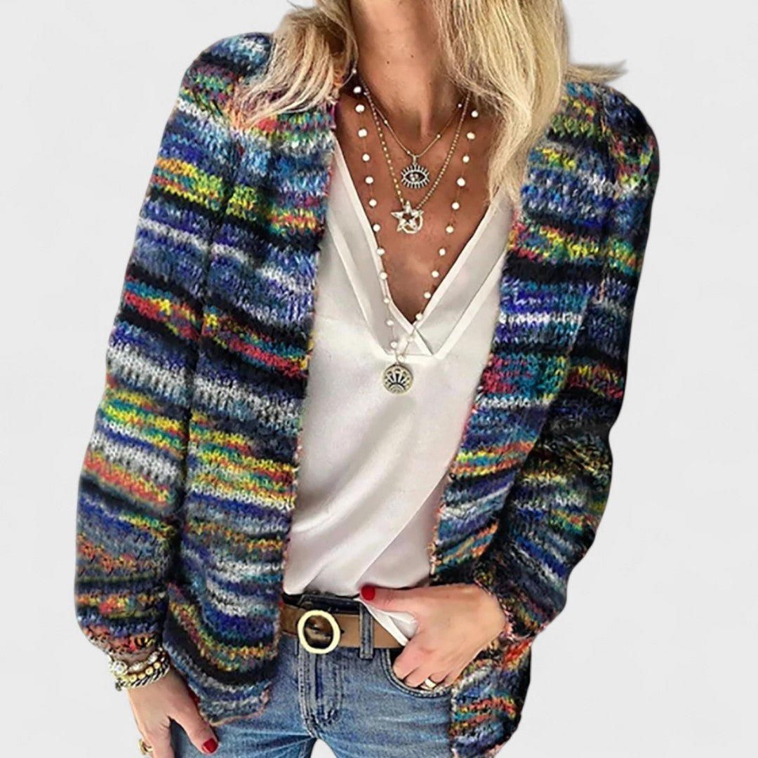 Catherine – Cozy Multicolor Cardigan