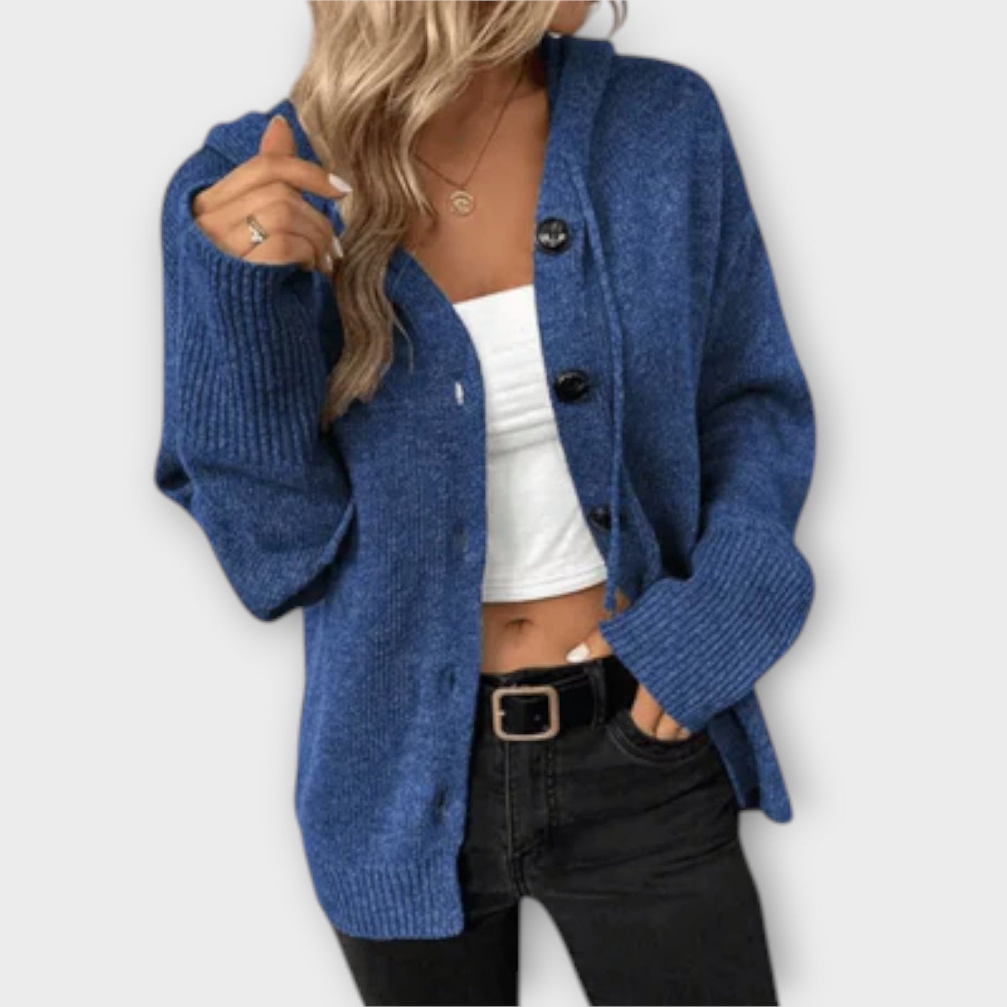 Brittan – Knitted Cardigan with Buttons