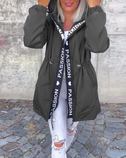 Black Hoodie with "Passion🖤" Print