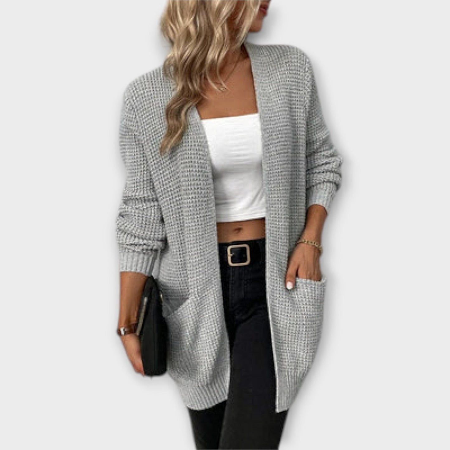 Nancy – Casual Knit Cardigan with Pockets