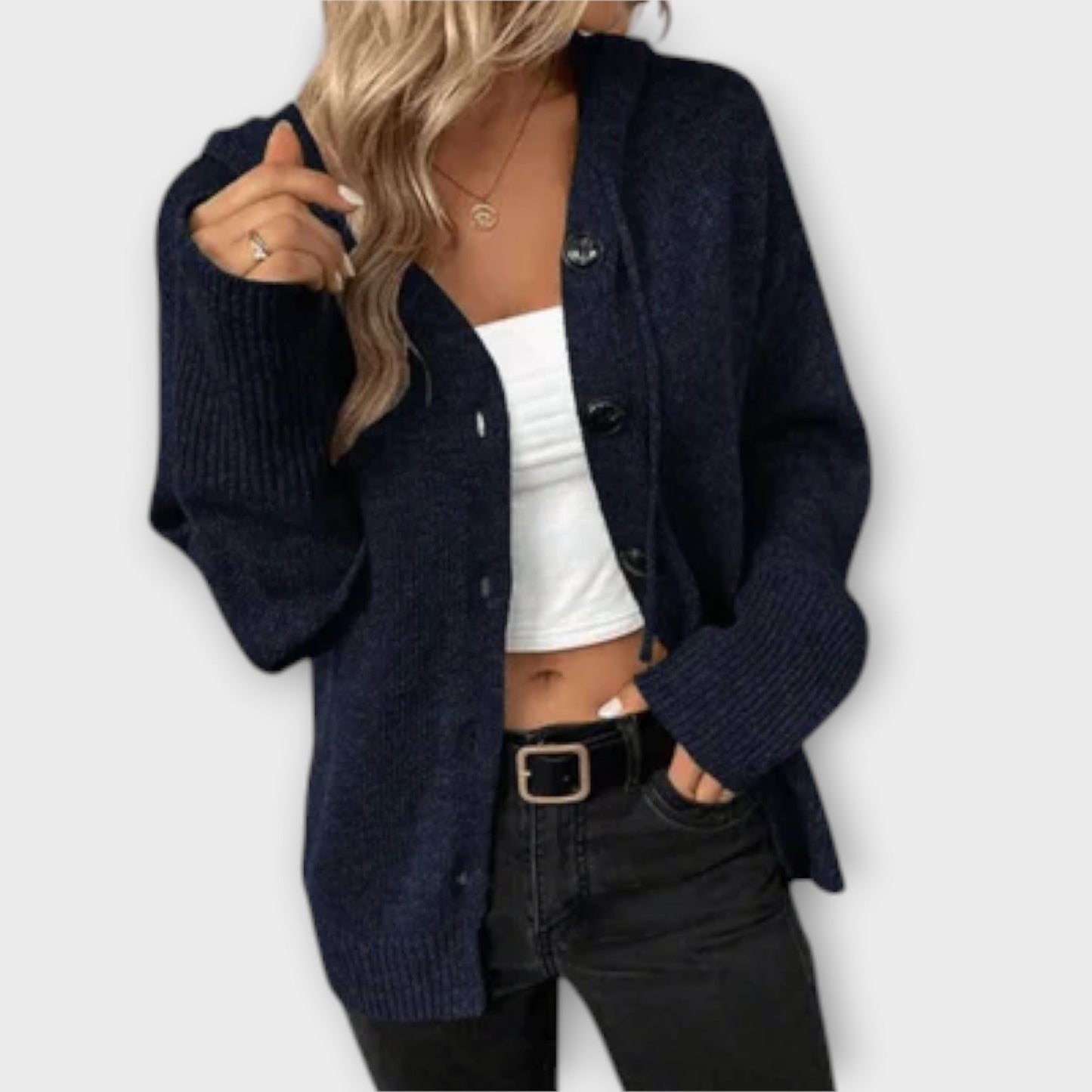 Brittan – Knitted Cardigan with Buttons