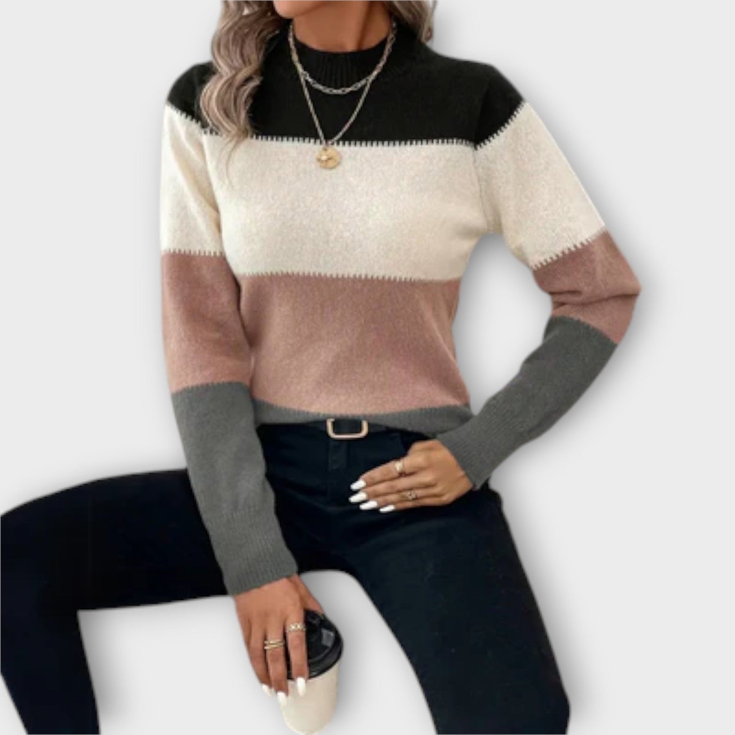 Eliana | Stylish Stripe Sweater