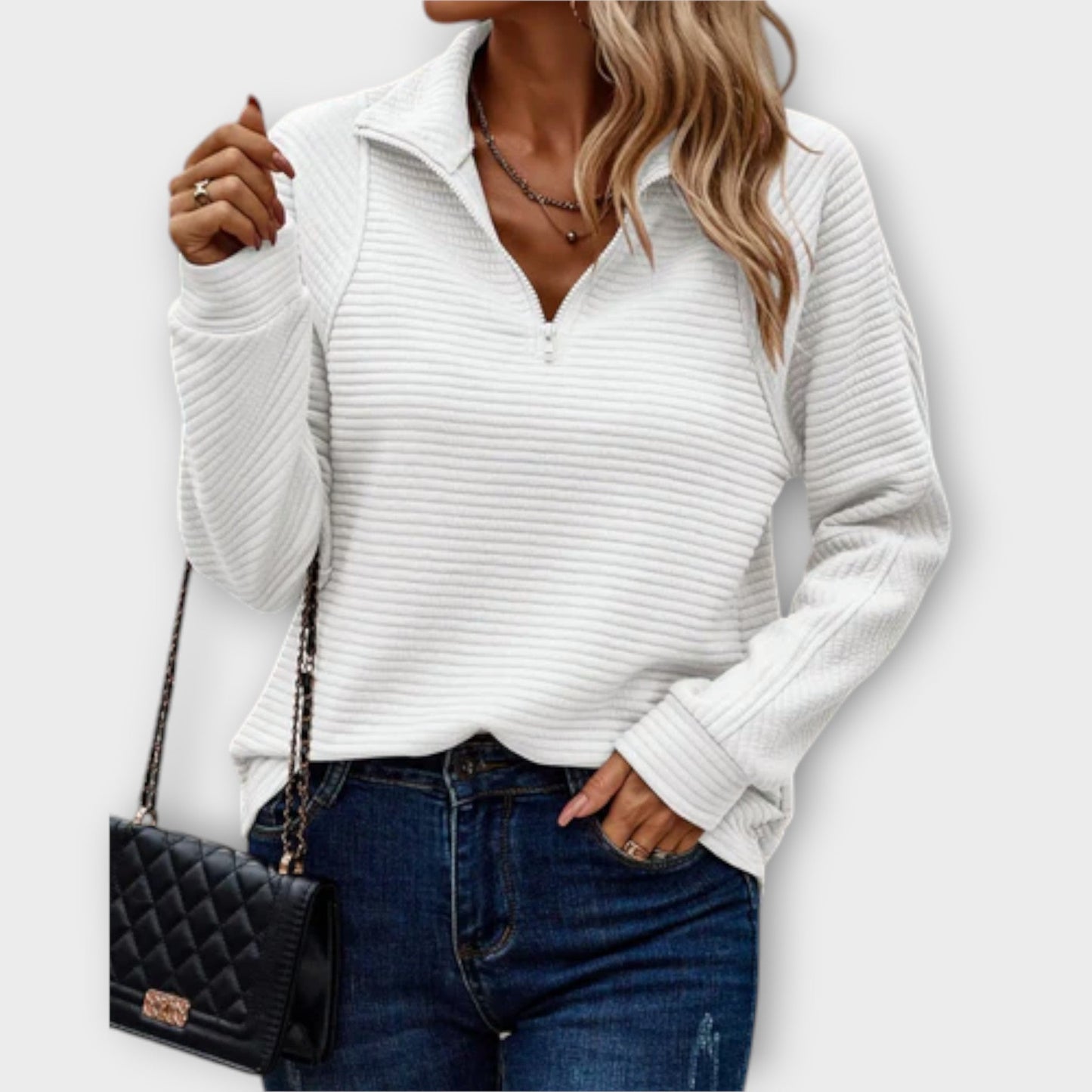 Lila | Stylish V-Neck Pullover