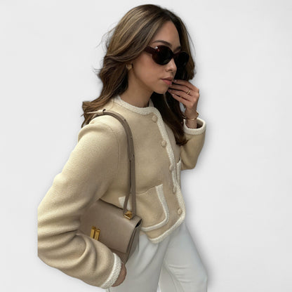 Isla | Classic Cardigan with Decorative Pockets