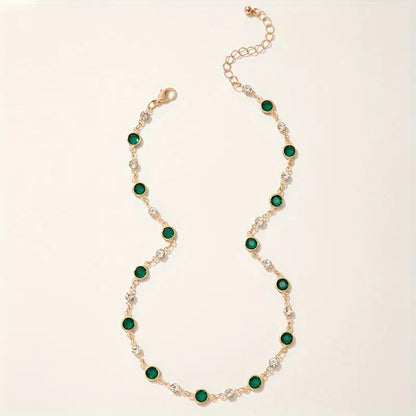 Emerald Green Pendant Necklace