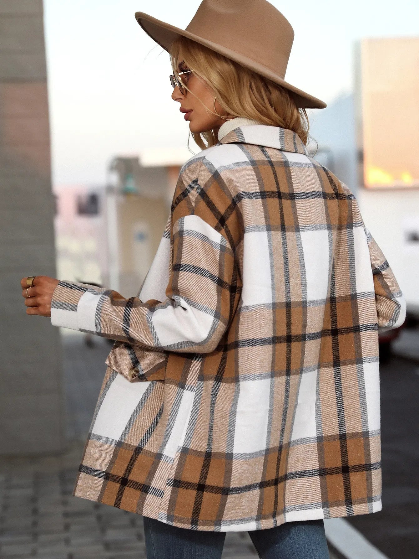 Kelly | Stylish Plaid Blazer Jacket