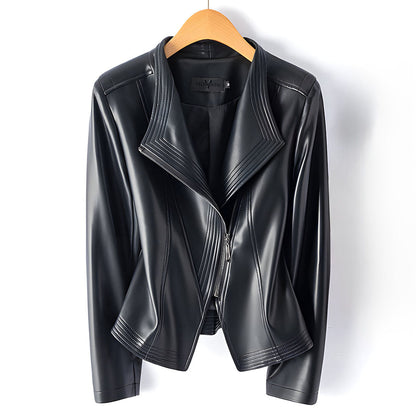 Clarisse Sheepskin Moto Jacket