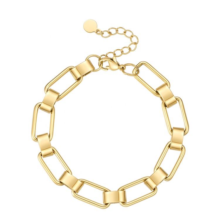 Luxe Rectangular Chain Bracelet