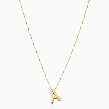Love letter initial necklace