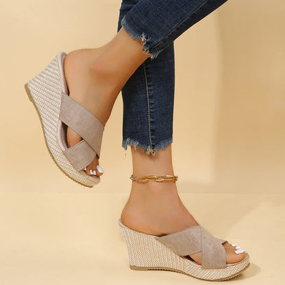Valeria - Relaxed Wedge Sandals