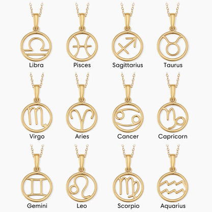 Zodiac sign necklace