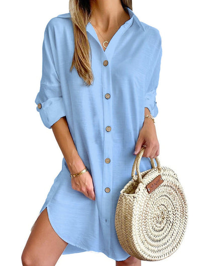 Claribel - Button-Up Shirt Dress