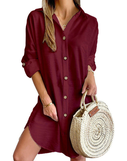 Claribel - Button-Up Shirt Dress