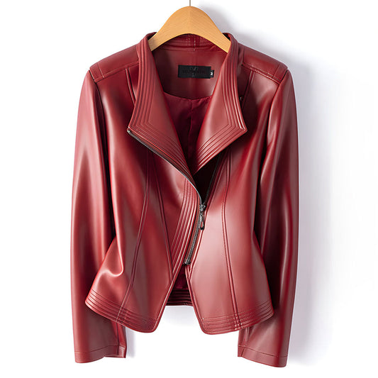 Clarisse Sheepskin Moto Jacket