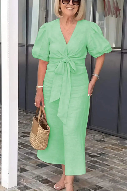 Natasha - Elegant V-Neck Dress