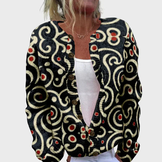 Felicia | Blind Patterned Long-Sleeved Sweater