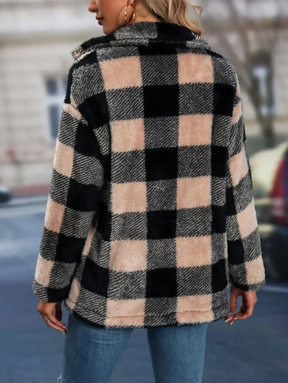 Carla | Stylish Casual Checked Jacket for All-Day Comfort