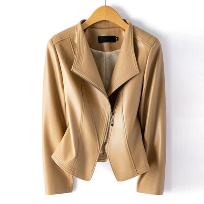 Clarisse Sheepskin Moto Jacket