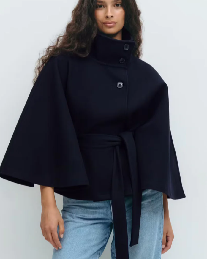 Belted Cape Jacket