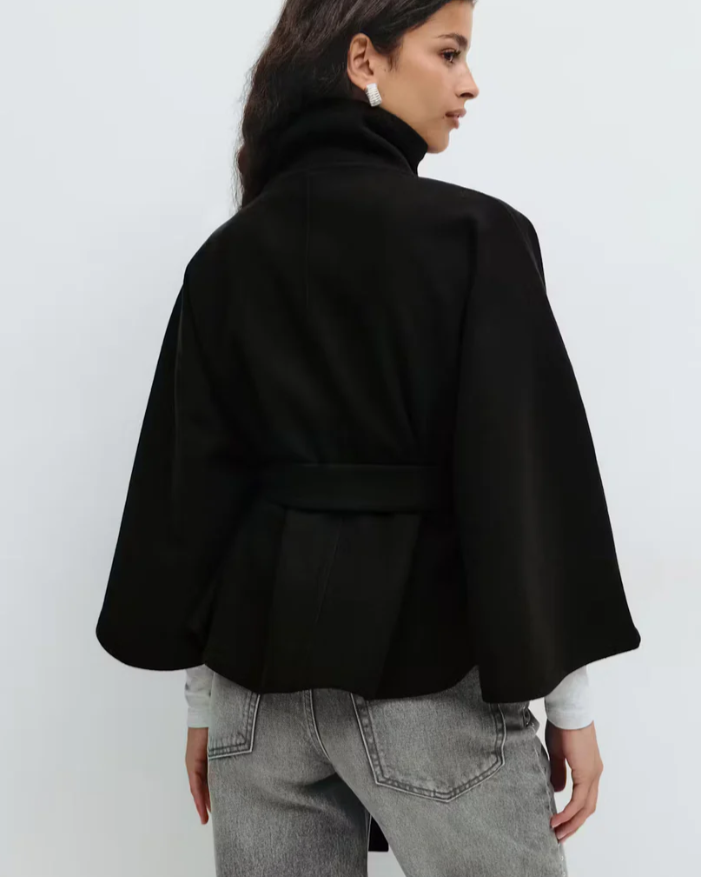 Belted Cape Jacket