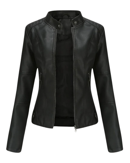 Lessy | Sleek Faux Leather Jacket