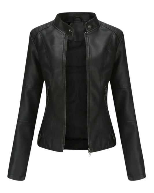 Lessy | Sleek Faux Leather Jacket
