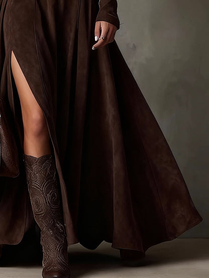 Dark Brown Maxi Dress