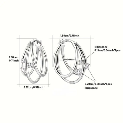 Synthetic Moissanite Earrings