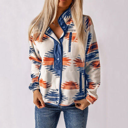 Nadia | Printed Fleece Jacket