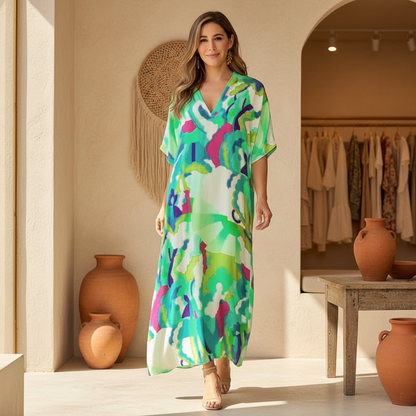 Marnie - Vibrant Abstract Dress