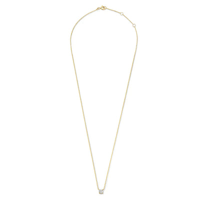 Moissanite Stone Necklace in Gold
