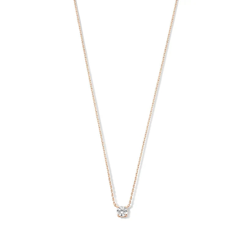 Moissanite Stone Necklace in Gold