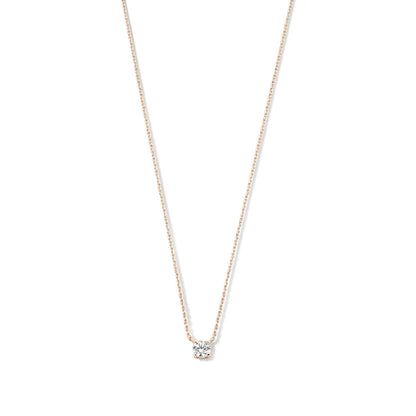 Moissanite Stone Necklace in Gold