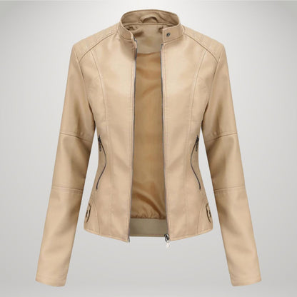 Lessy | Sleek Faux Leather Jacket