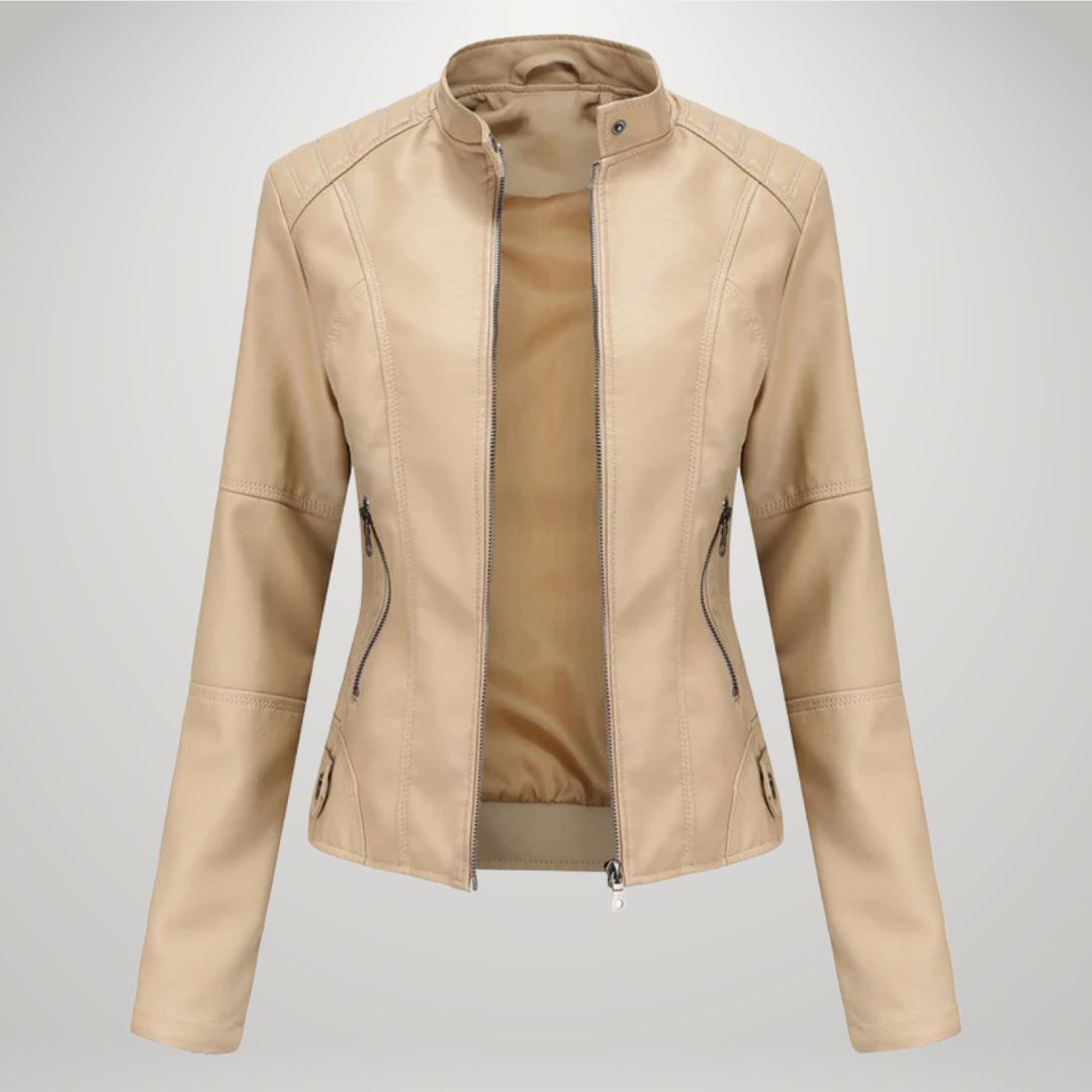 Karolina | Slim Faux Leather Jacket