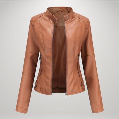 Lessy | Sleek Faux Leather Jacket