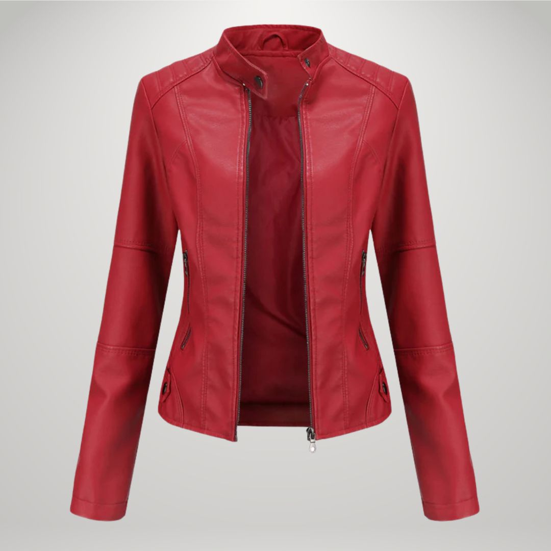 Lessy | Sleek Faux Leather Jacket