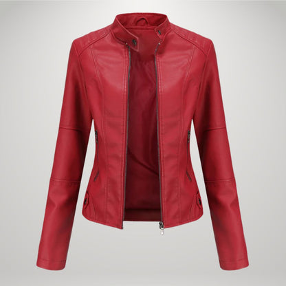 Lessy | Sleek Faux Leather Jacket