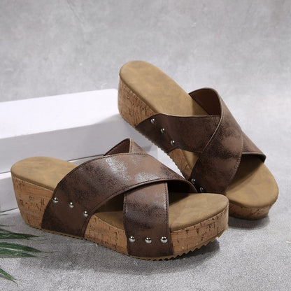 Elara - Boho Wedge Sandals